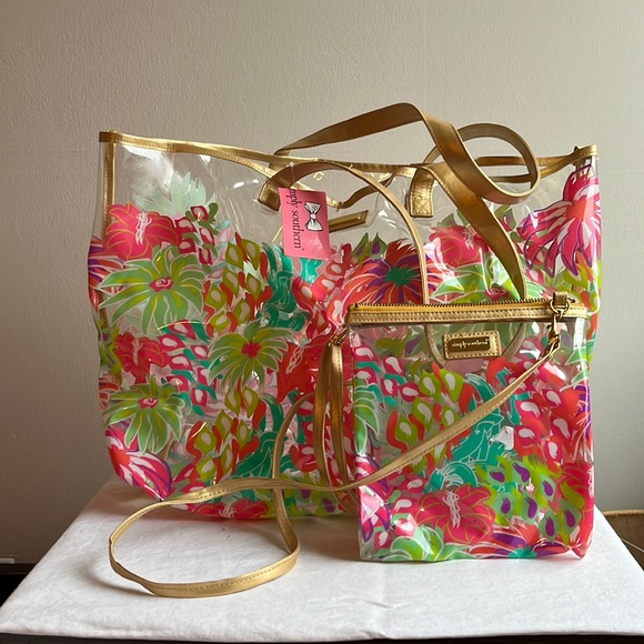 Simply Southern Bags Set Of Simply Southern Large Clear Plastic